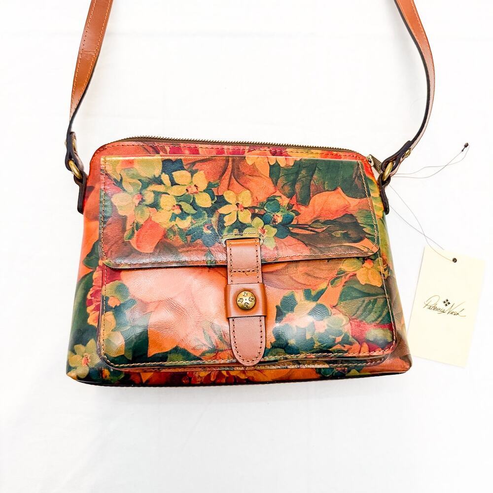 Patricia Nash Avellino Crossbody Bag Spring MultiColor Floral Crossbody NWT $189